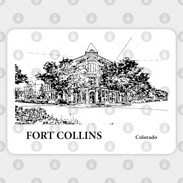 Fort Collins - Colorado Sticker by Lakeric